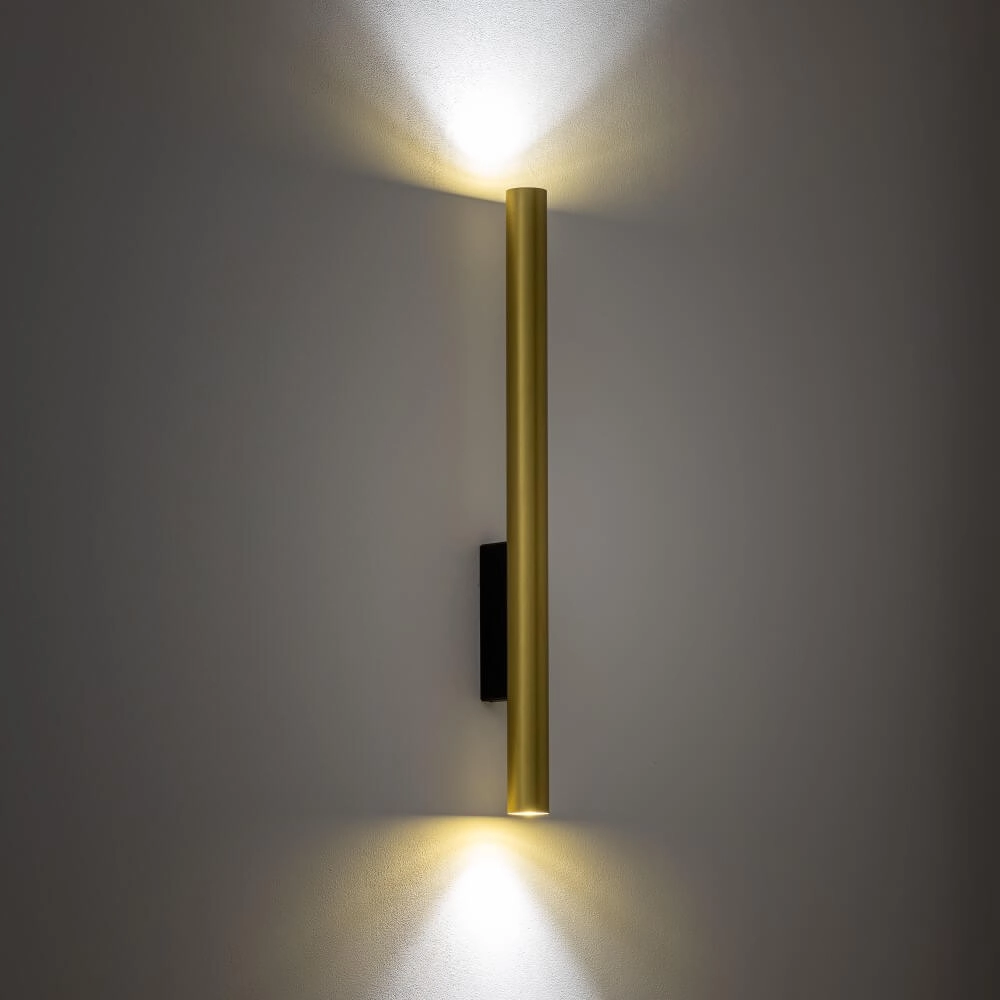 Goldener langer Wandstrahler Fourty  XL oben unten Lyora 5903139107600