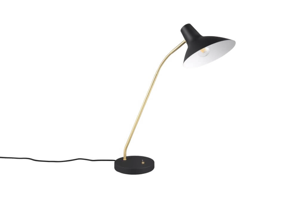 Schlanke Schreibtischlampe Traveller Schwarz Trio 4017807613711
