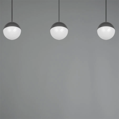 3-Licht Pendellampe Senta Anthrazit Trio 4017807697858
