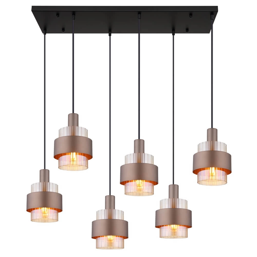 Pendelleuchte Milley Bronze 6-flammig Globo 9007371471676