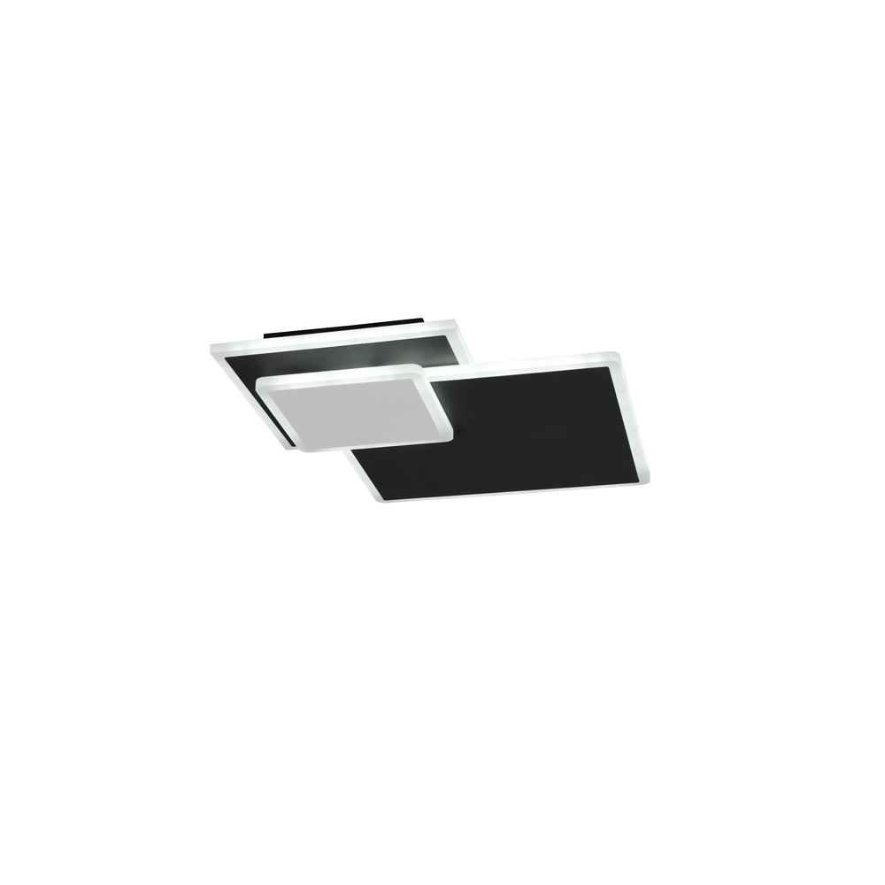 Quadratische Deckenlampe Serea Schwarz Trio 4017807703795