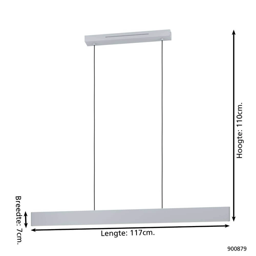 Zigbee LED-Hängelampe Andreas-Z 117 cm – weiß Eglo 9008606274482