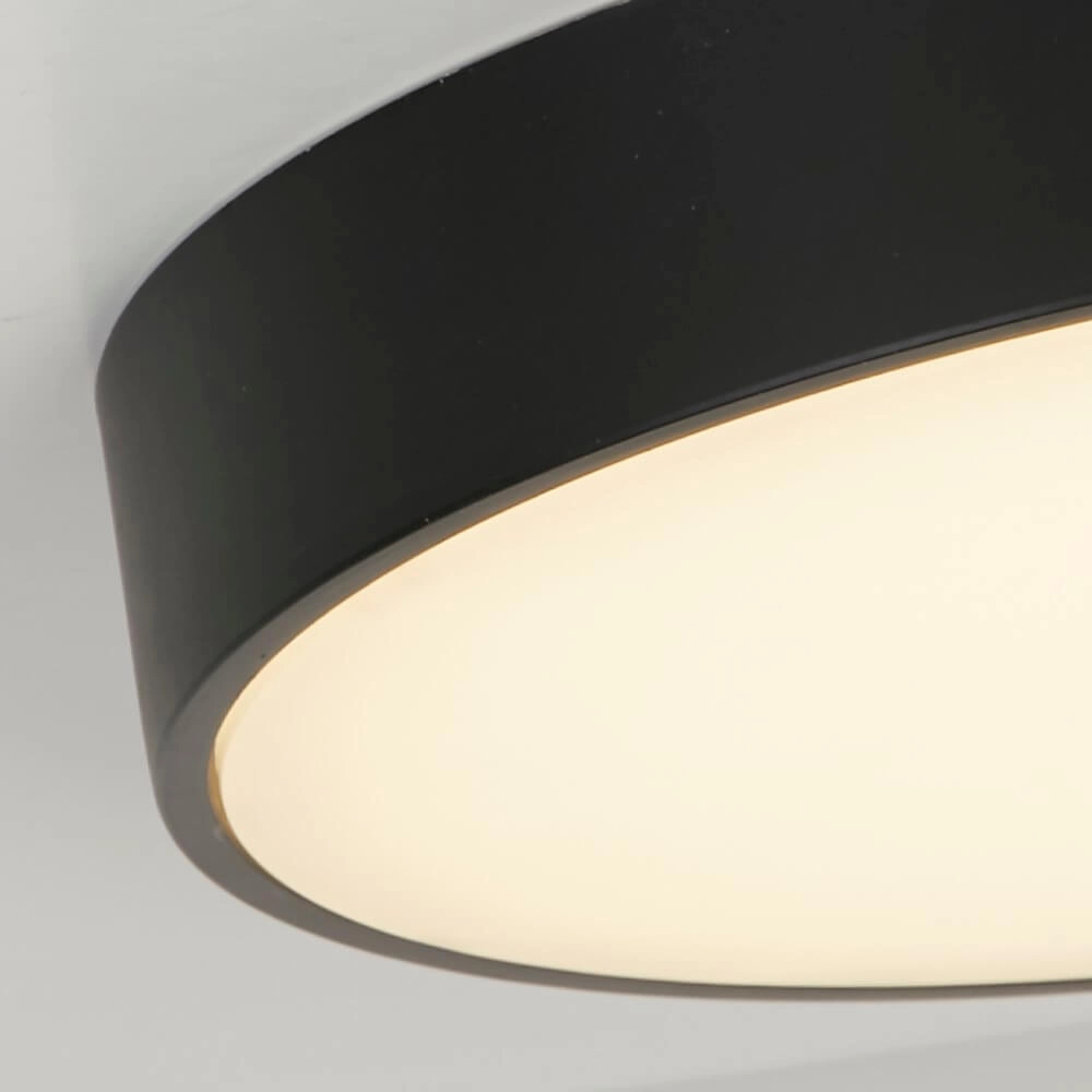 Deckenlampe Palma Schwarz mit weißem Fenster Searchlight 5053423273303