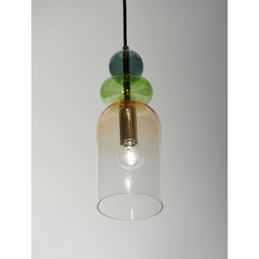 Farbige Pendelleuchte Murano Orange Lyora 5212017434203