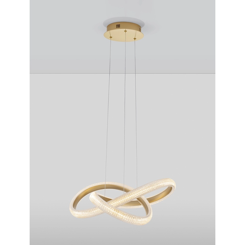 Pendelleuchte Medora Locke gold 52,5cm Lyora 5212017433428