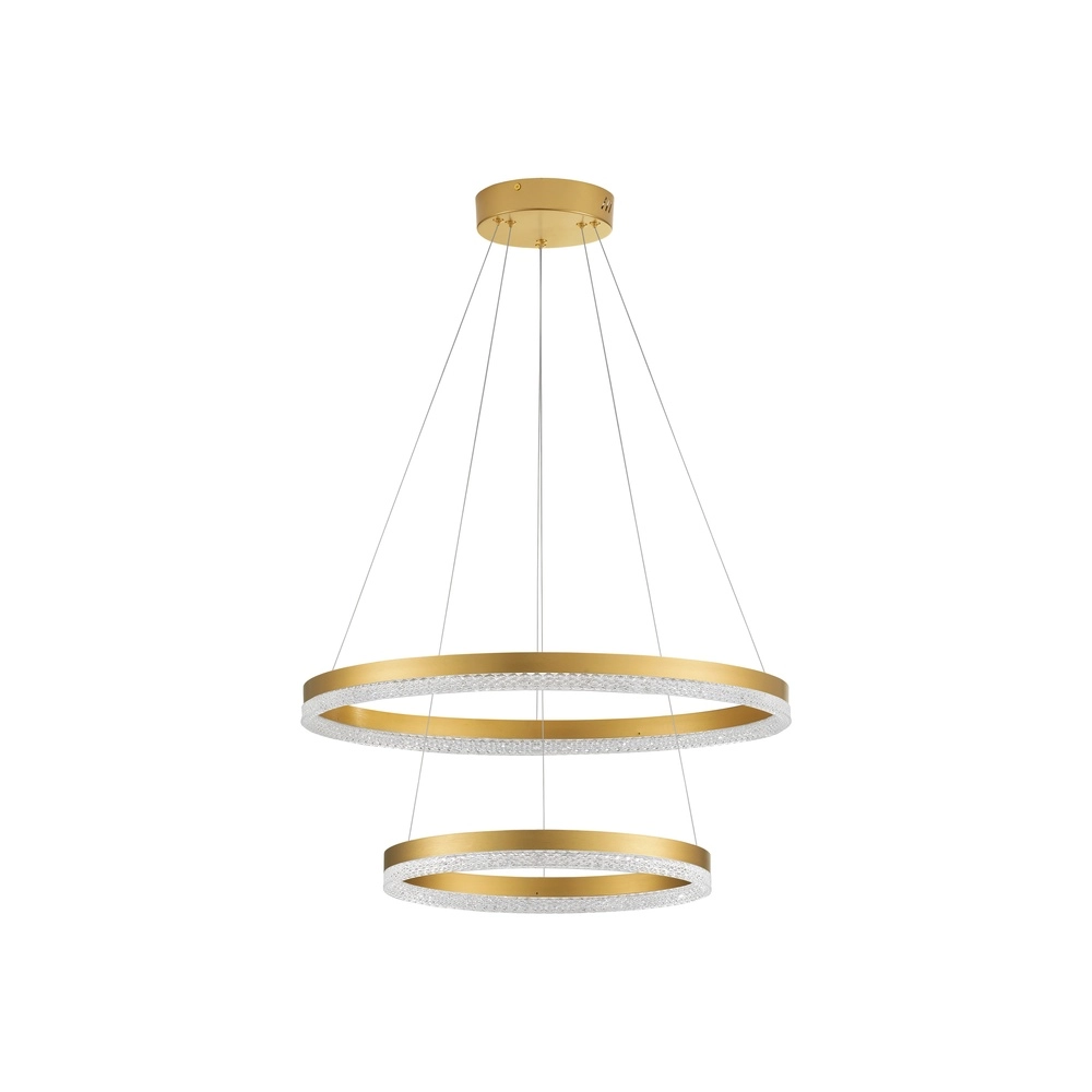 Pendelleuchte Adria gold Ø 60cm doppelt Lyora 5212017443816