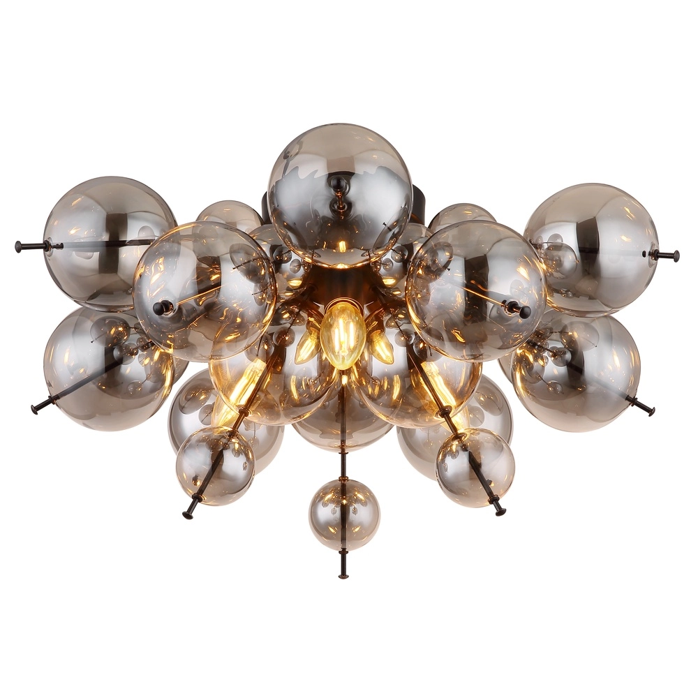 Einzigartige Deckenlampe Udo Rauchglas