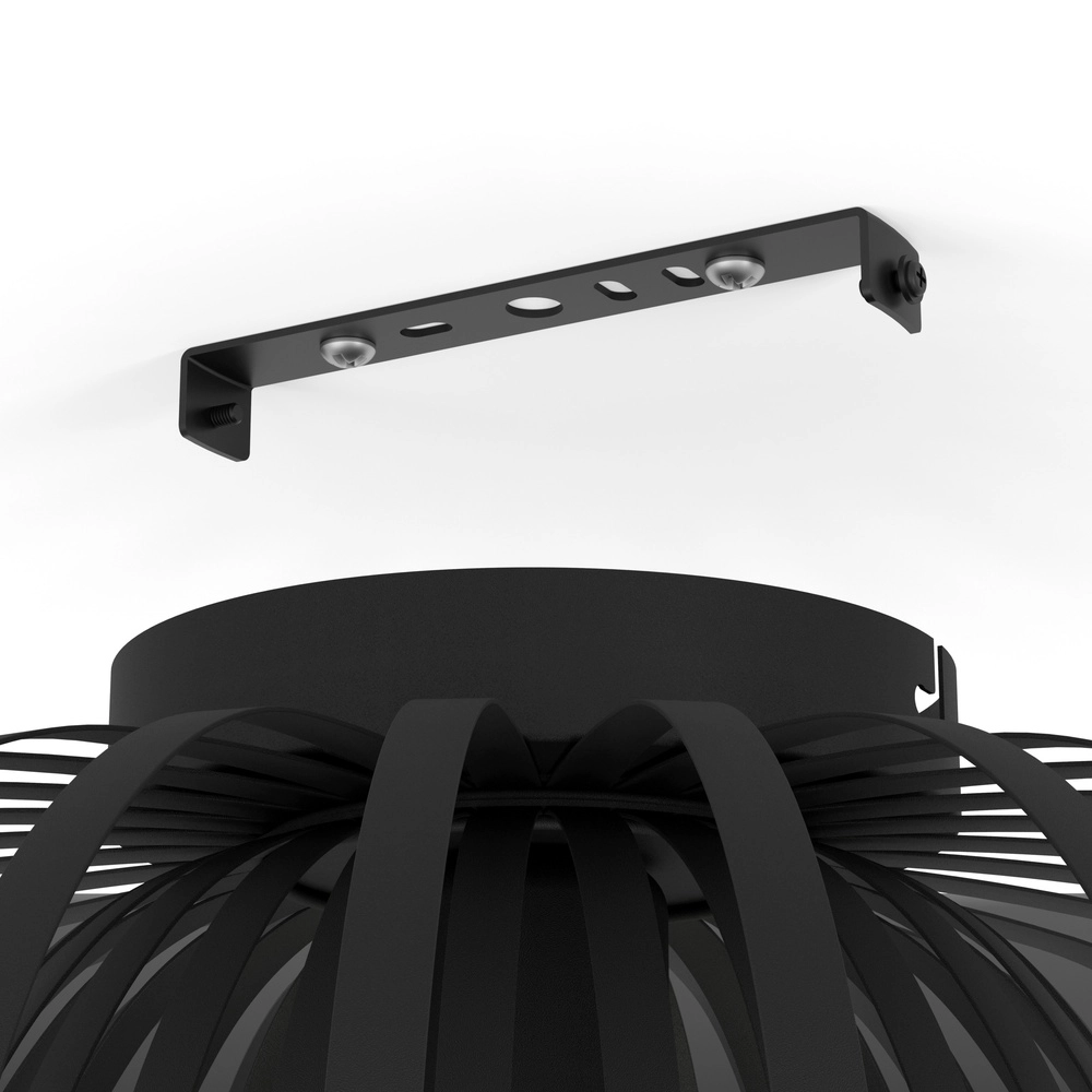 Schwarze Deckenlampe Encinitos 1 Ø 45cm - 1x E27 Eglo 9008606254224