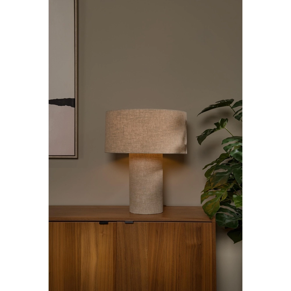 Tischlampe Leeroy taupe Lucide 5411212032102