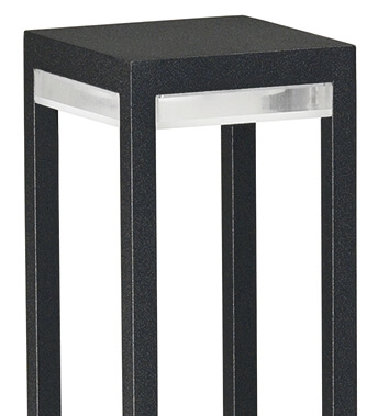 LED Terrassenlampe Poast 70cm - schwarz Albert 4007235622805