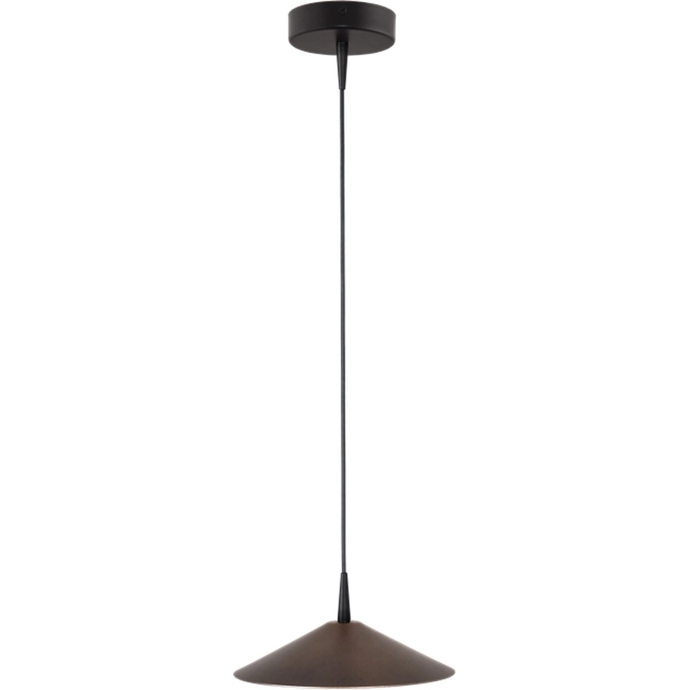 Design-Pendellampe Ceppo schwarz mit kakaobraun Ø 22 cm