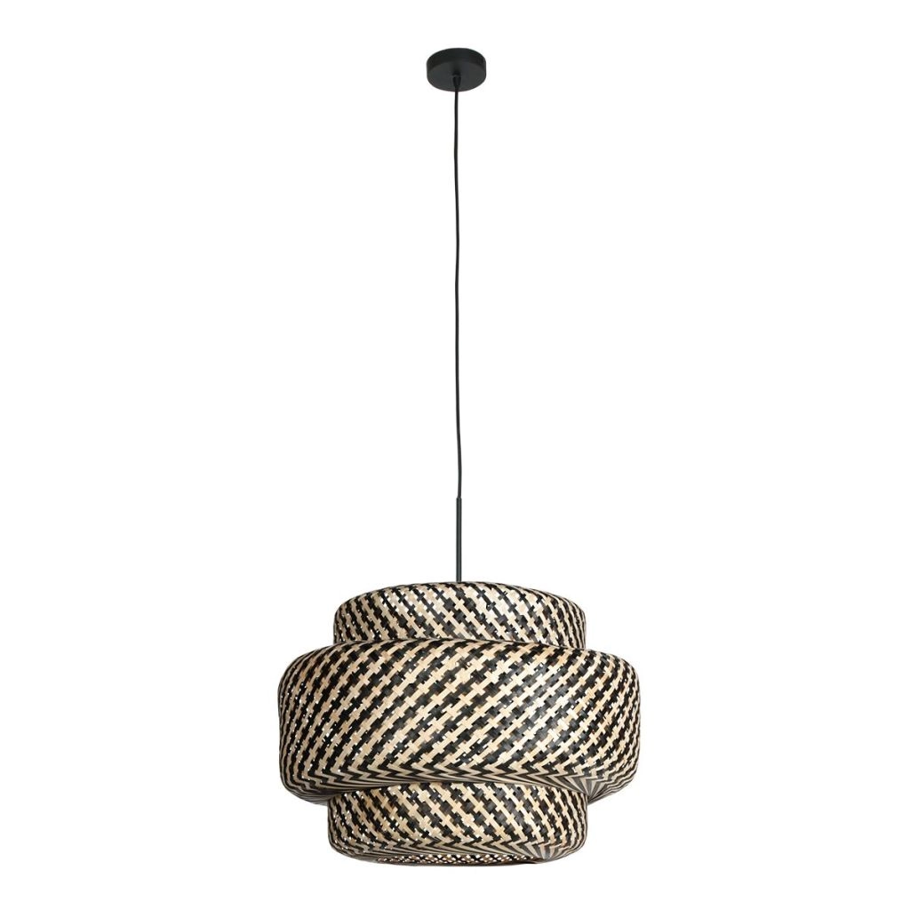 Pendellampe Nox Light mit Bambusschatten Ø53 cm Steinhauer 8712746182729