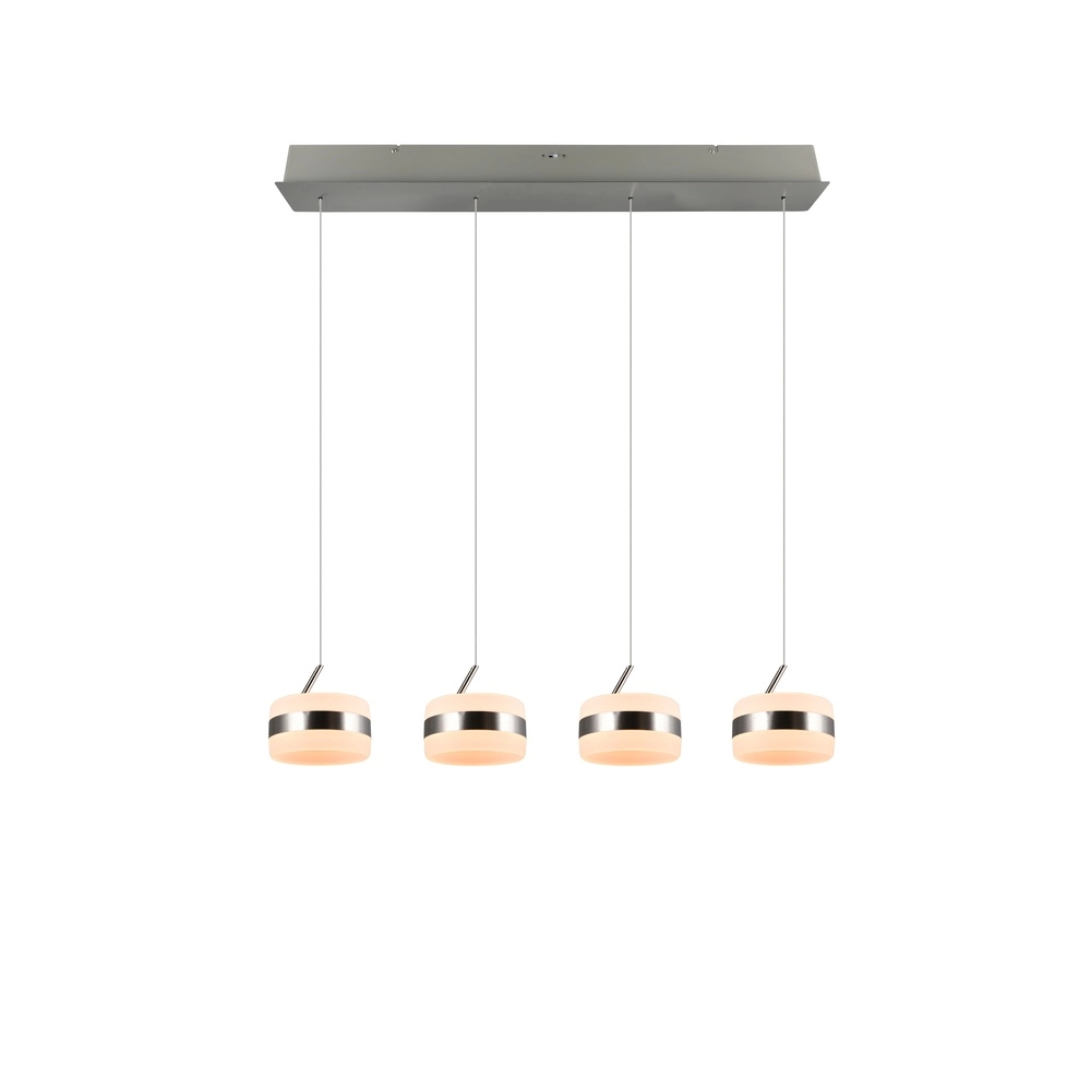 Design-Pendelleuchte Dios nickel 4-flammig Trio 4017807657647