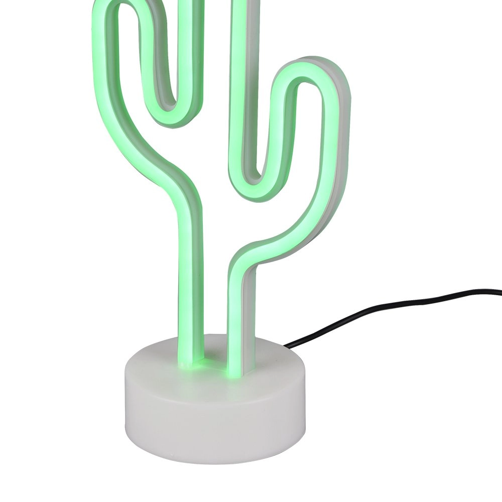Tischlampe Cactus mit grünem Licht Trio 4017807429398