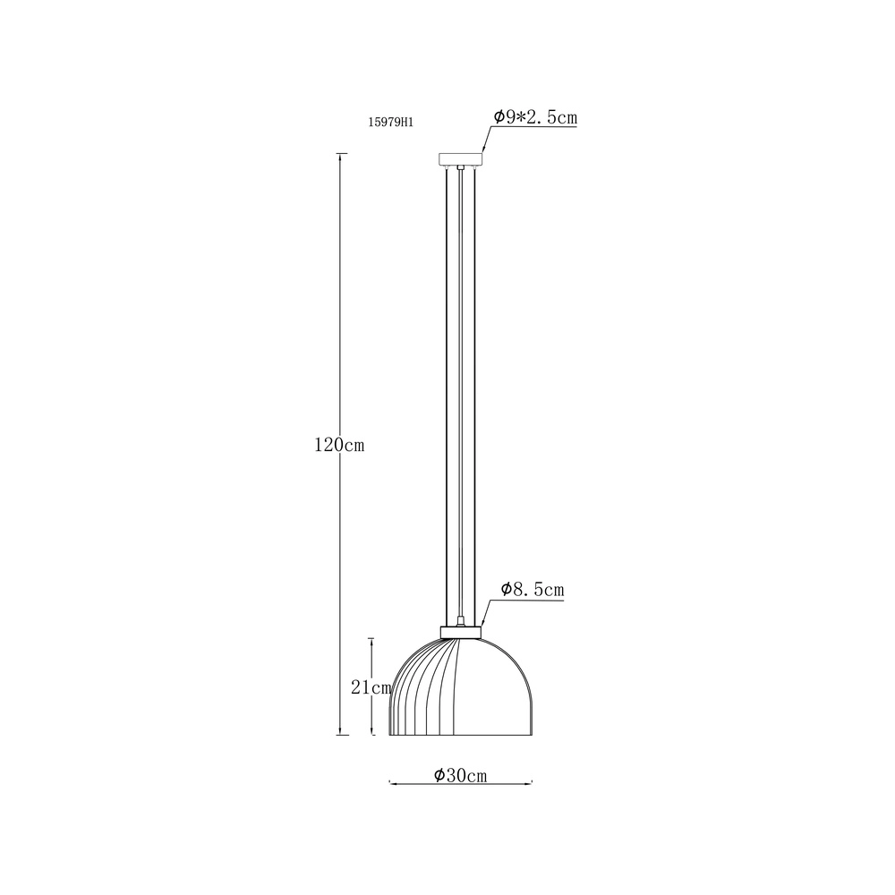 Pendellampe Swanson schwarz Ø 30cm Globo 9007371592647