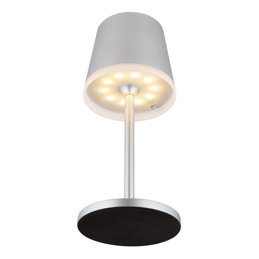 Solartischlampe Vannieso Silbergrau Globo 9007371478361