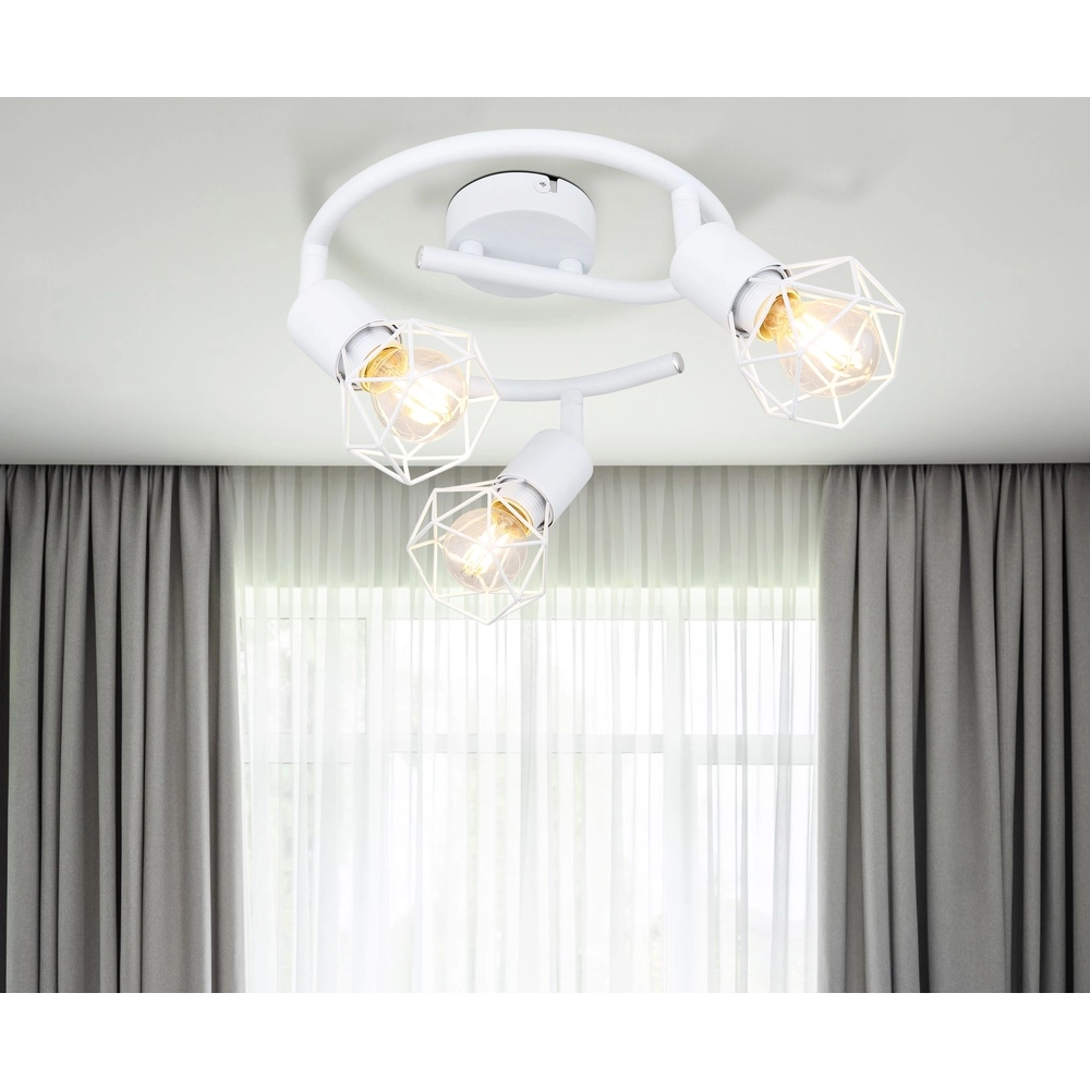 Deckenlampe Xara I 3-Licht-Weiß Globo 9007371400997