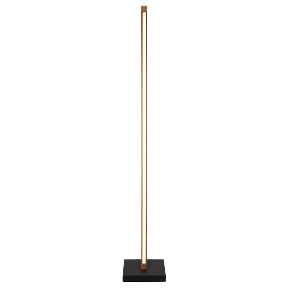 Design-Stehleuchte Starla schwarz mit Holz 113cm Globo 9007371447305