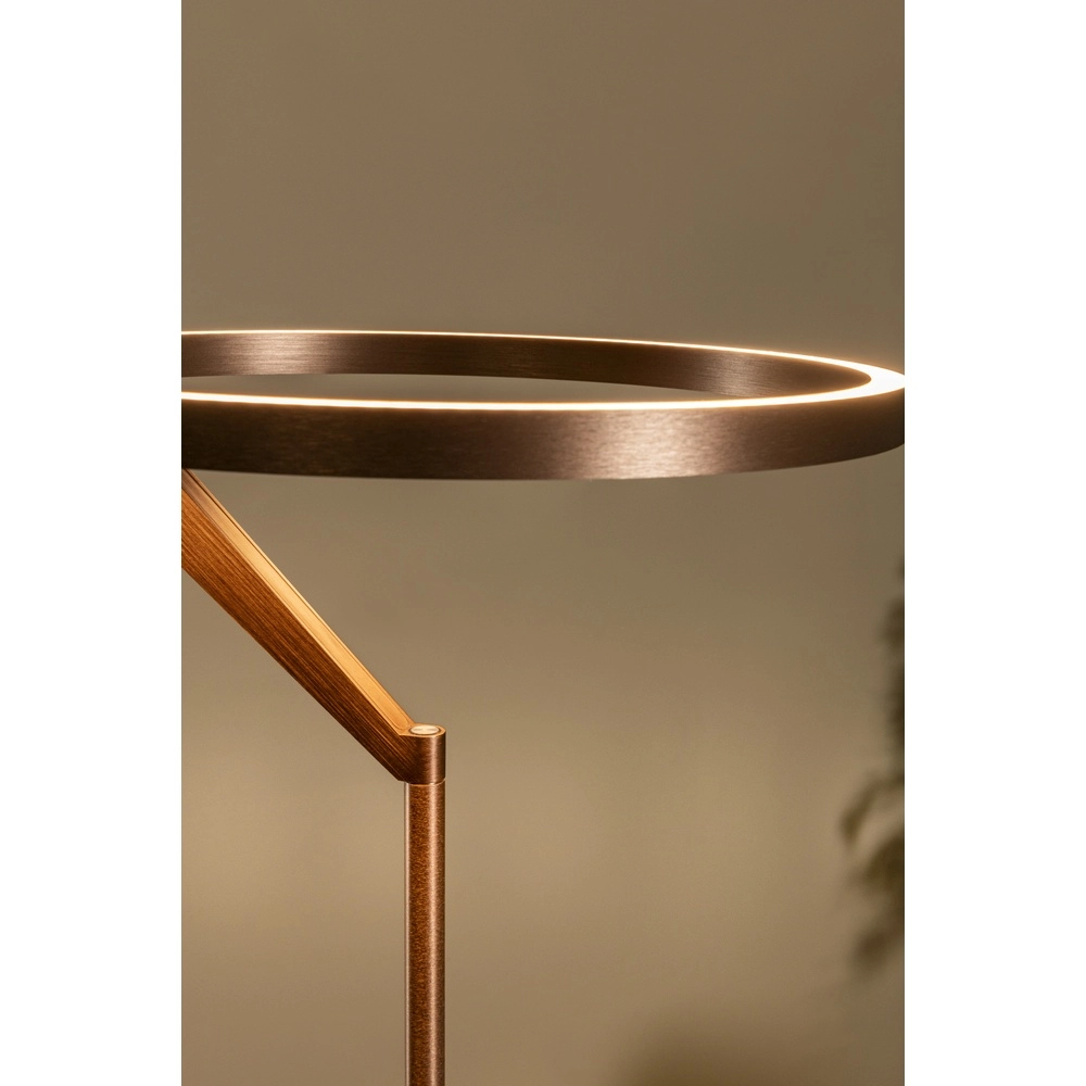 Elegante Stehlampe mit Leselampe Applause Gebürstetes Kupfer – LED Premium by Lucide 5411212221872