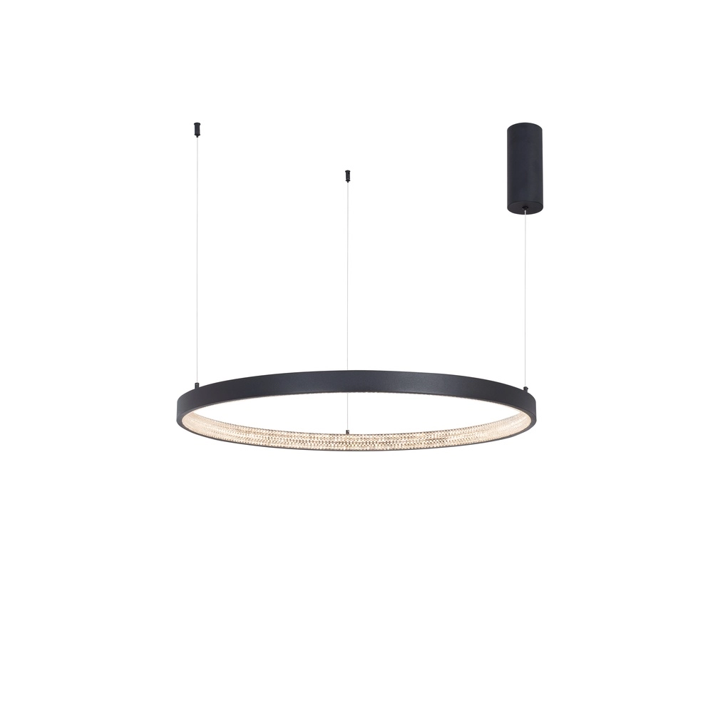 Pendelleuchte Preston schwarz Ø 80cm Lyora 5212017429186