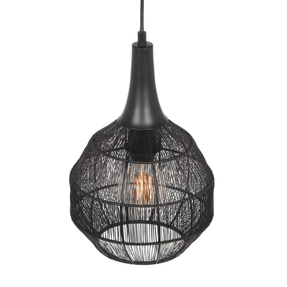 Runde Hängelampe Soraya Ø 26cm - schwarz Trio 4017807617474