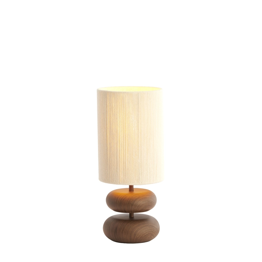 Tischlampe Danialo 50,5 cm – dunkles Holz Light & Living 8717807815202