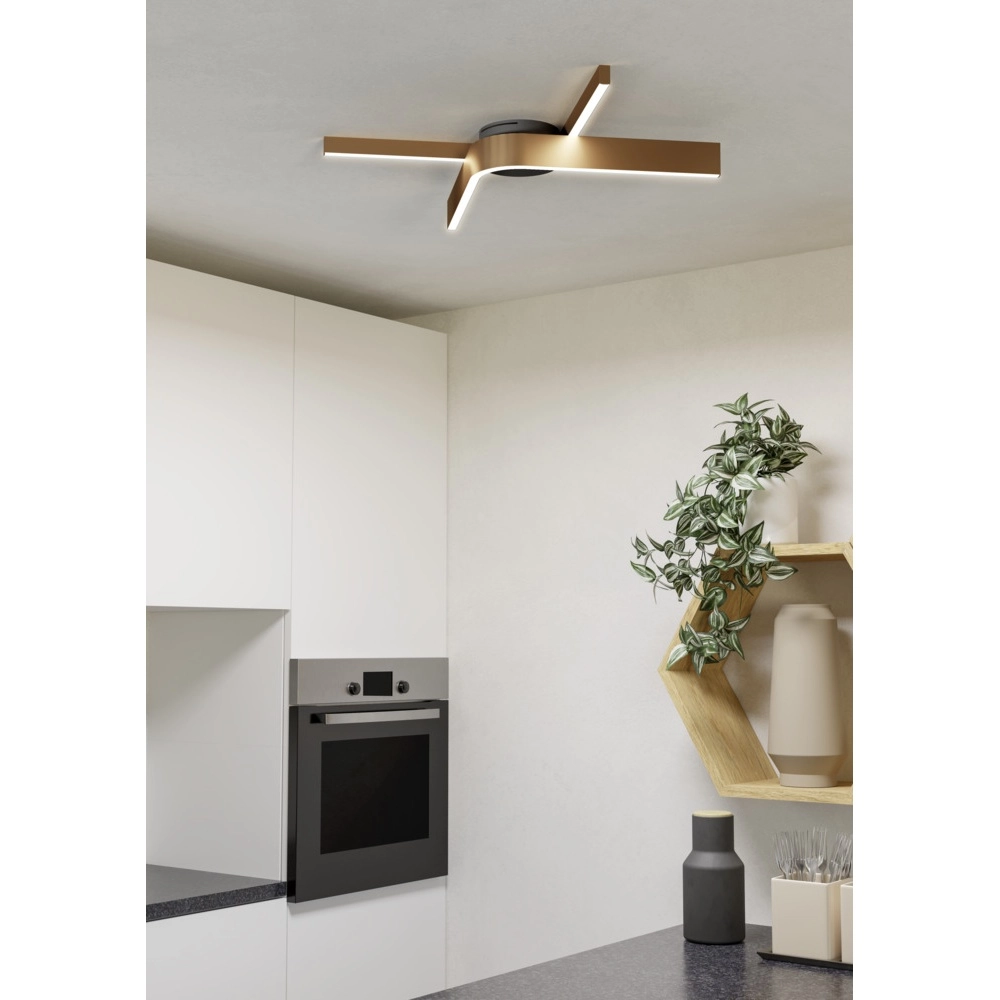Design-Deckenleuchte Folcino-Z Kupfer Bronze Eglo 9008606360277