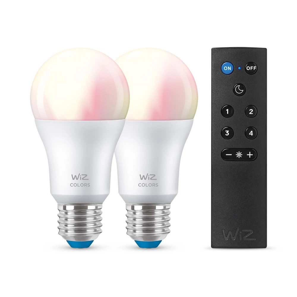 Satz 2x 8,5W - E27 - Led mit Fernbedienung WiZ 8719514550117