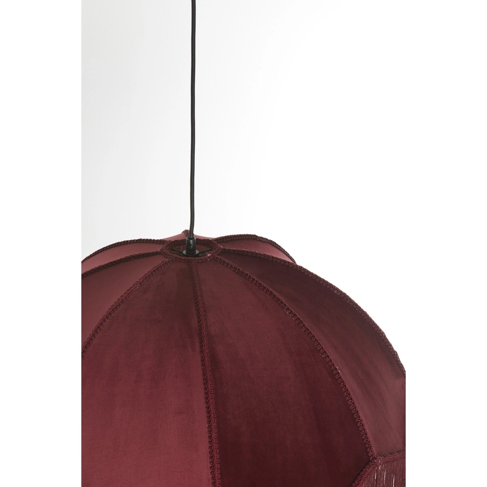Pendellampe Malacia Ø 50cm – Samt-Bordeaux Light & Living 8717807759278