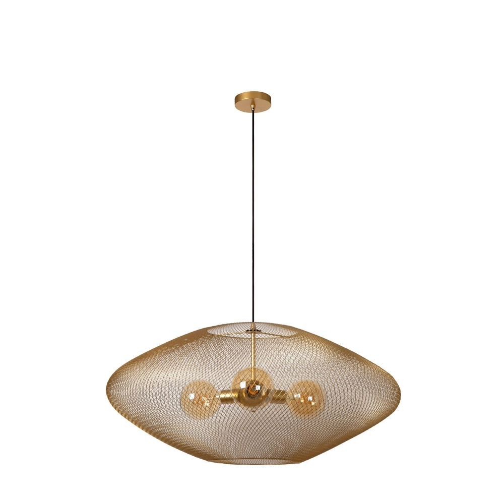 Netz-Pendellampe Mesh Ø 85 cm Gold für das Loft