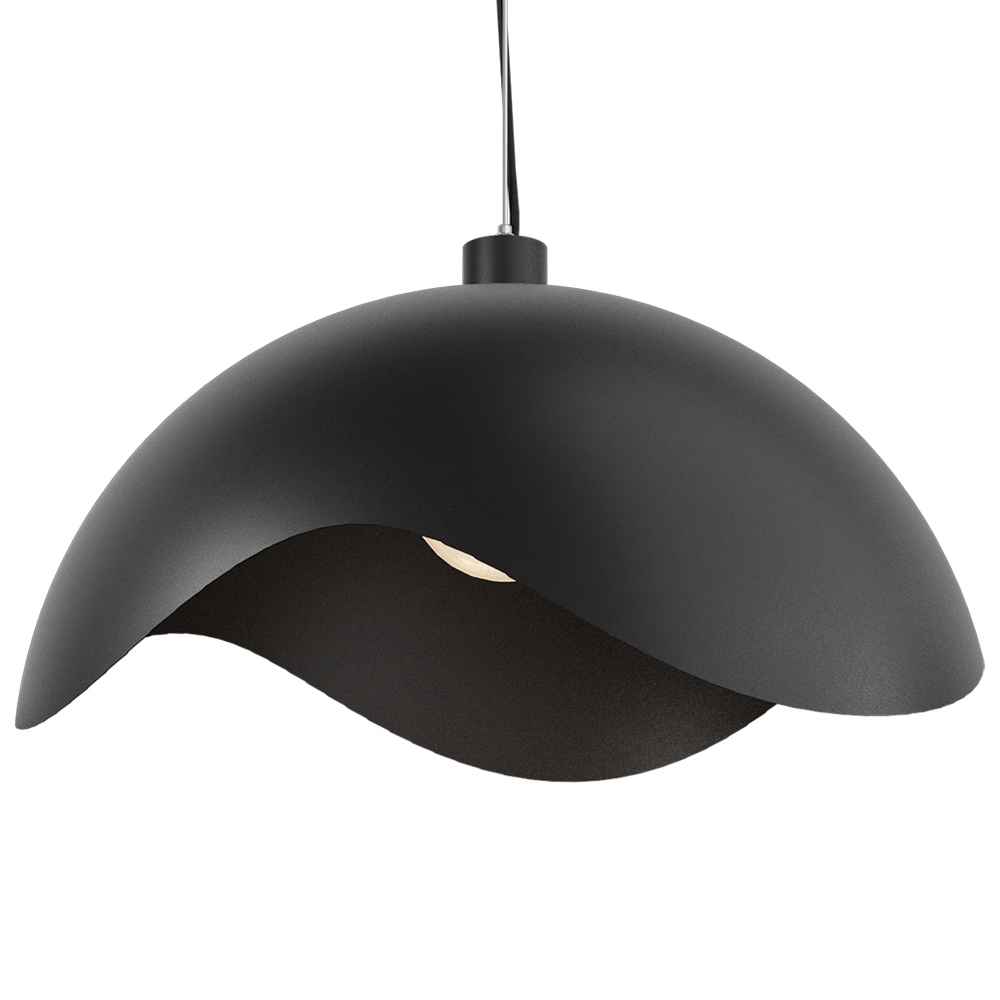 Design-Pendellampe Volta Ø60cm – wellig – schwarz Masterlight 8718121193519