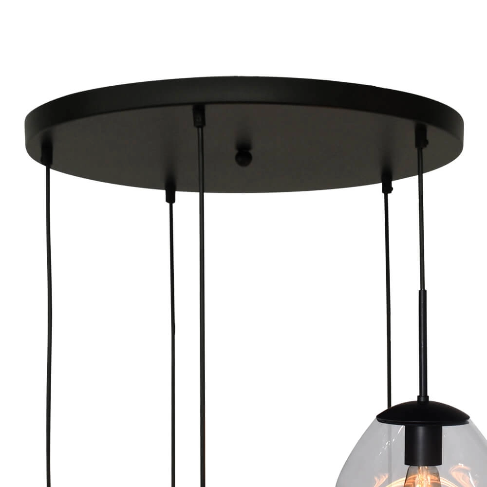 Vide-Hängelampe Lava 5x Klarglas Ø 24cm Masterlight 8718121286518
