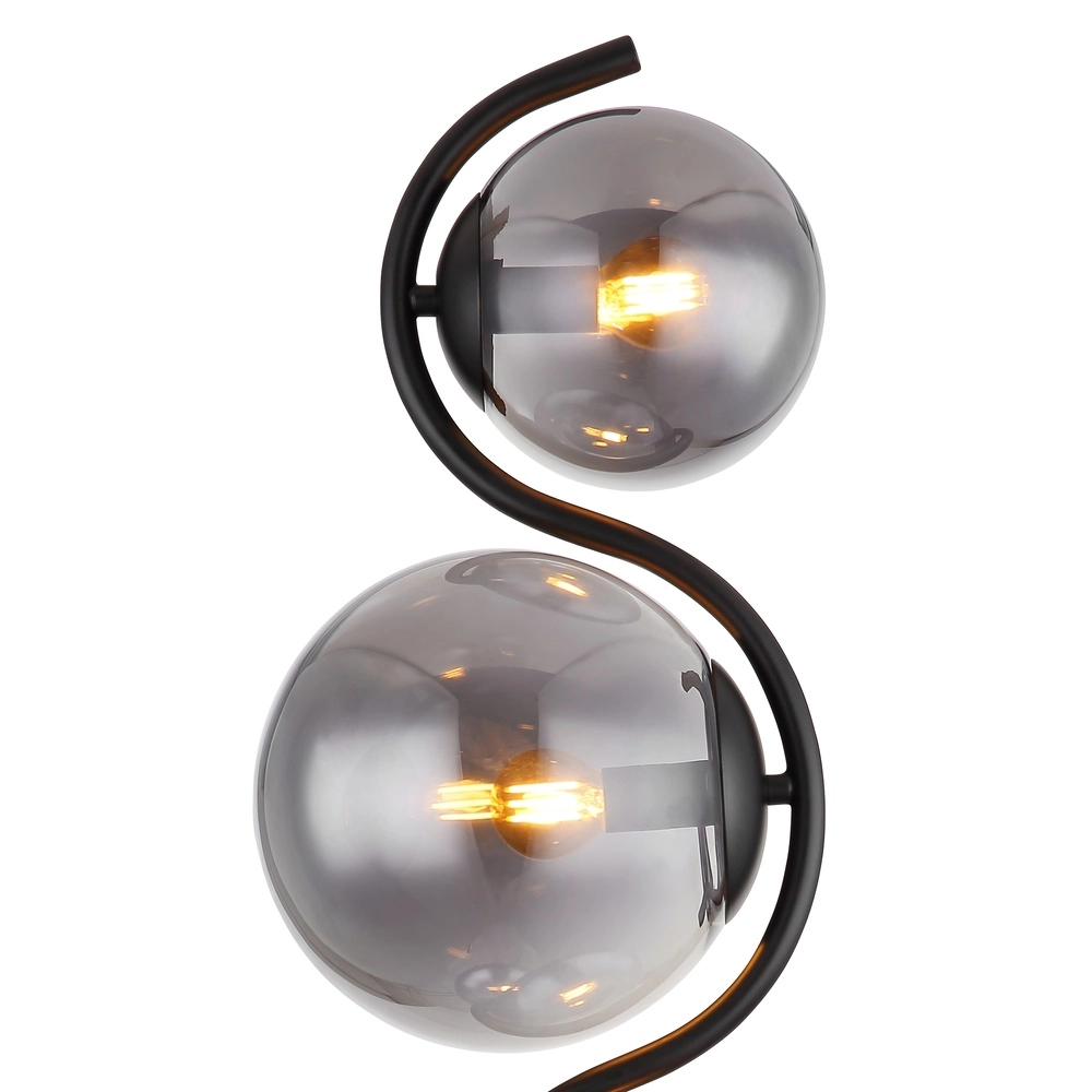 Moderne Stehlampe Porry 4-Licht Schwarz Globo 9007371431861