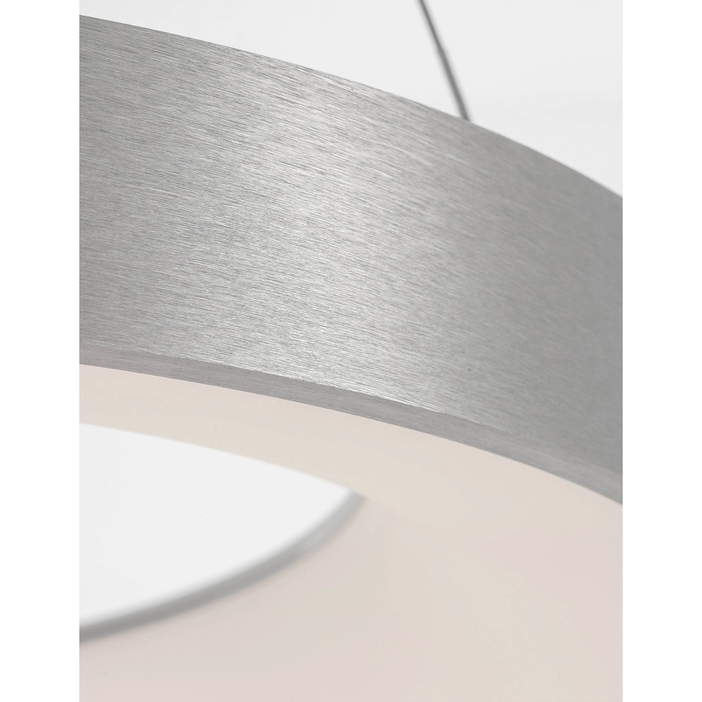 Pendelleuchte Rando Thin silbergrau Ø 60cm Lyora 5212017420251