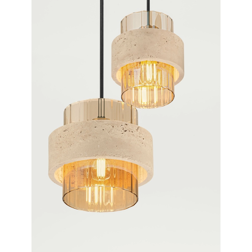 Moderne Pendellampe Melony Sandbraun Lyora 5212063501256