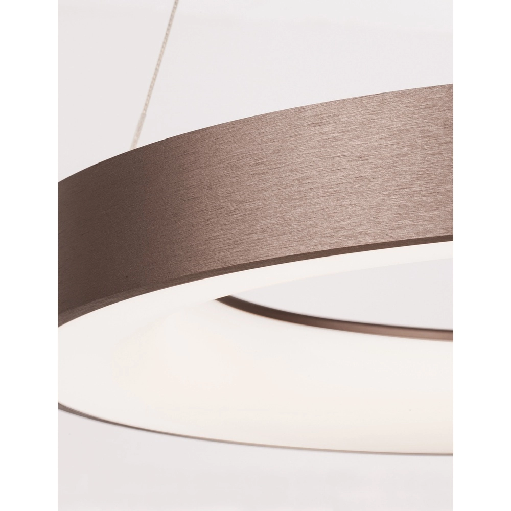 Pendelleuchte Rando Thin kaffeebraun Ø 60cm Lyora 5212017420244