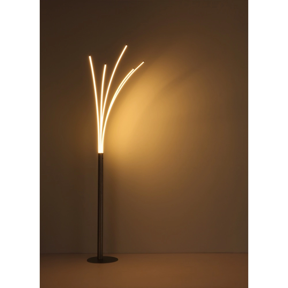 Moderne Stehlampe Bizzy Nickel Globo 9007371452712