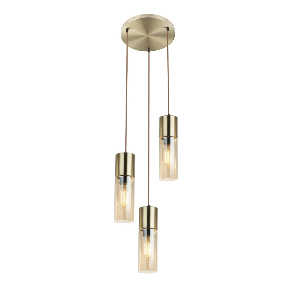 3-Licht Pendellampe Annika Golddesign