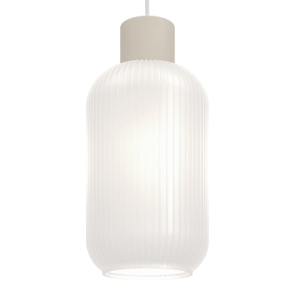 Design-Pendellampe Dasmina Sandbraun mit weißem Ø 13 cm Eglo 9008606406296
