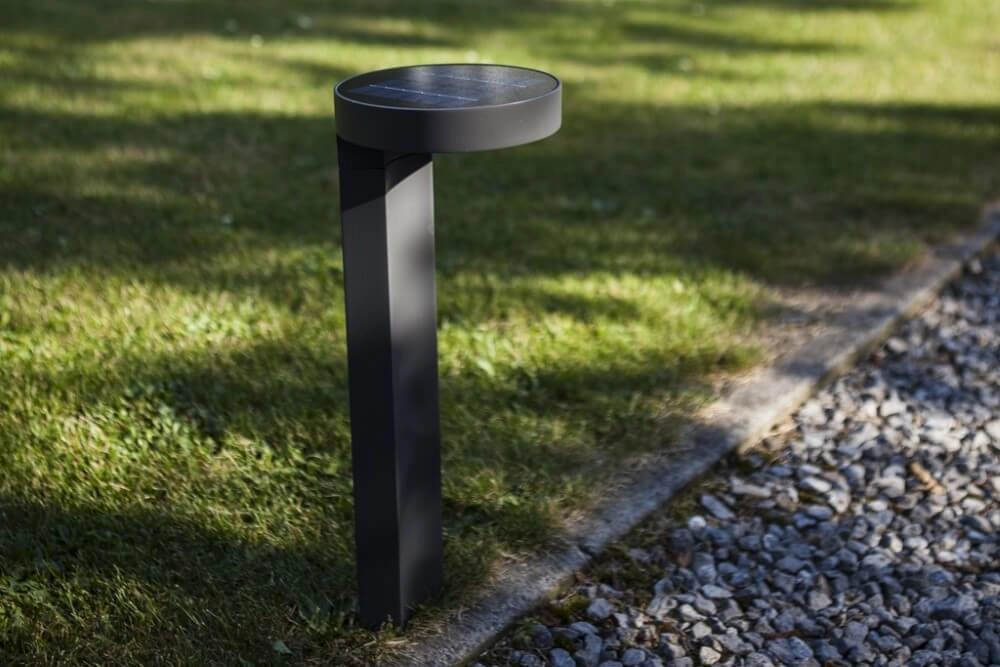 Solar garden lamp Diso anthracite Lutec 6939412077314