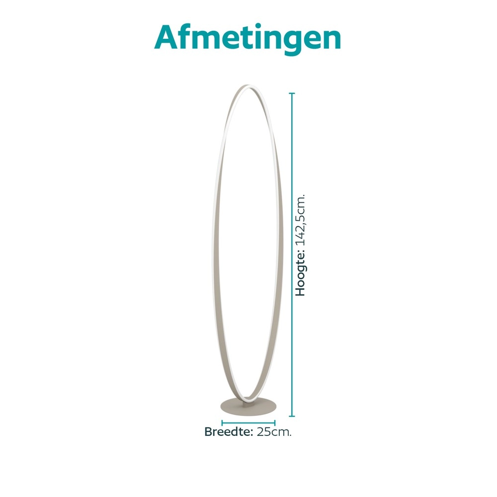 Design-Stehlampe Camerota Sandbraun Eglo 9008606391363
