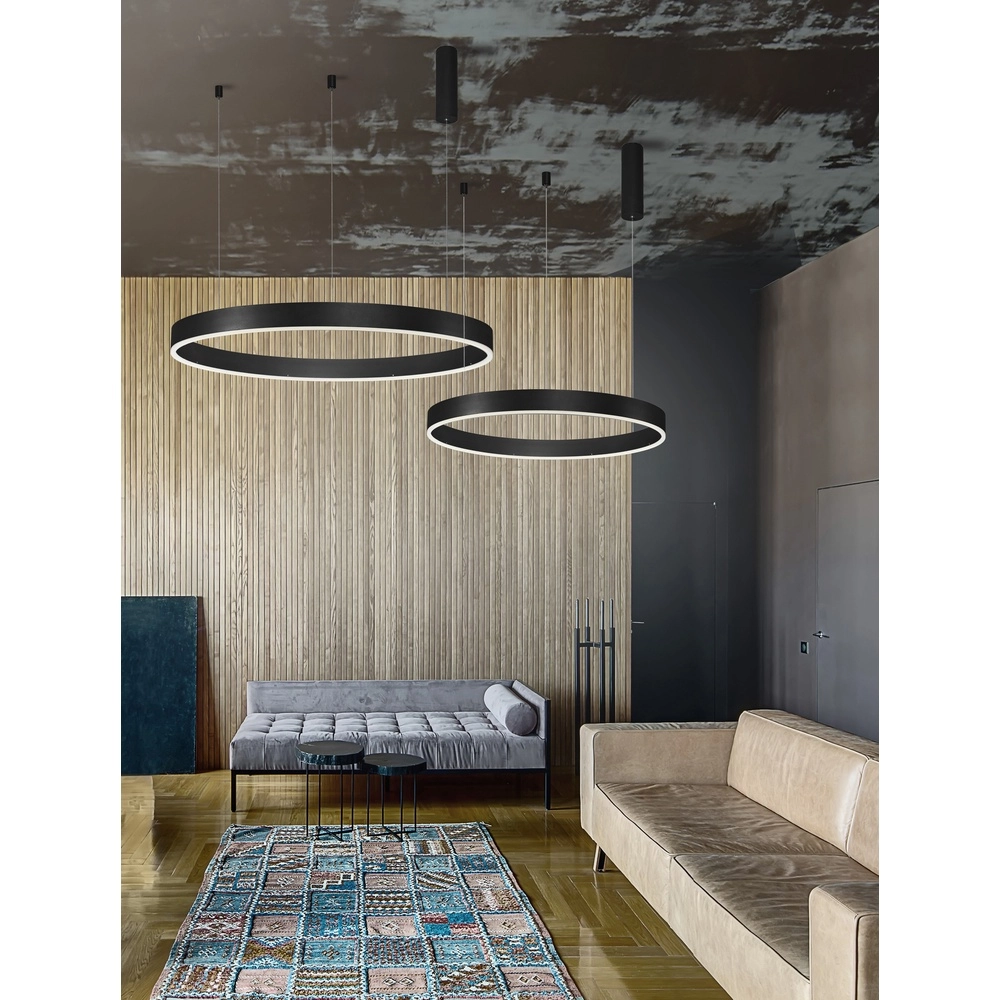 Pendelleuchte Motif schwarz Ø 100cm 2700-6500K Lyora 5212017443656