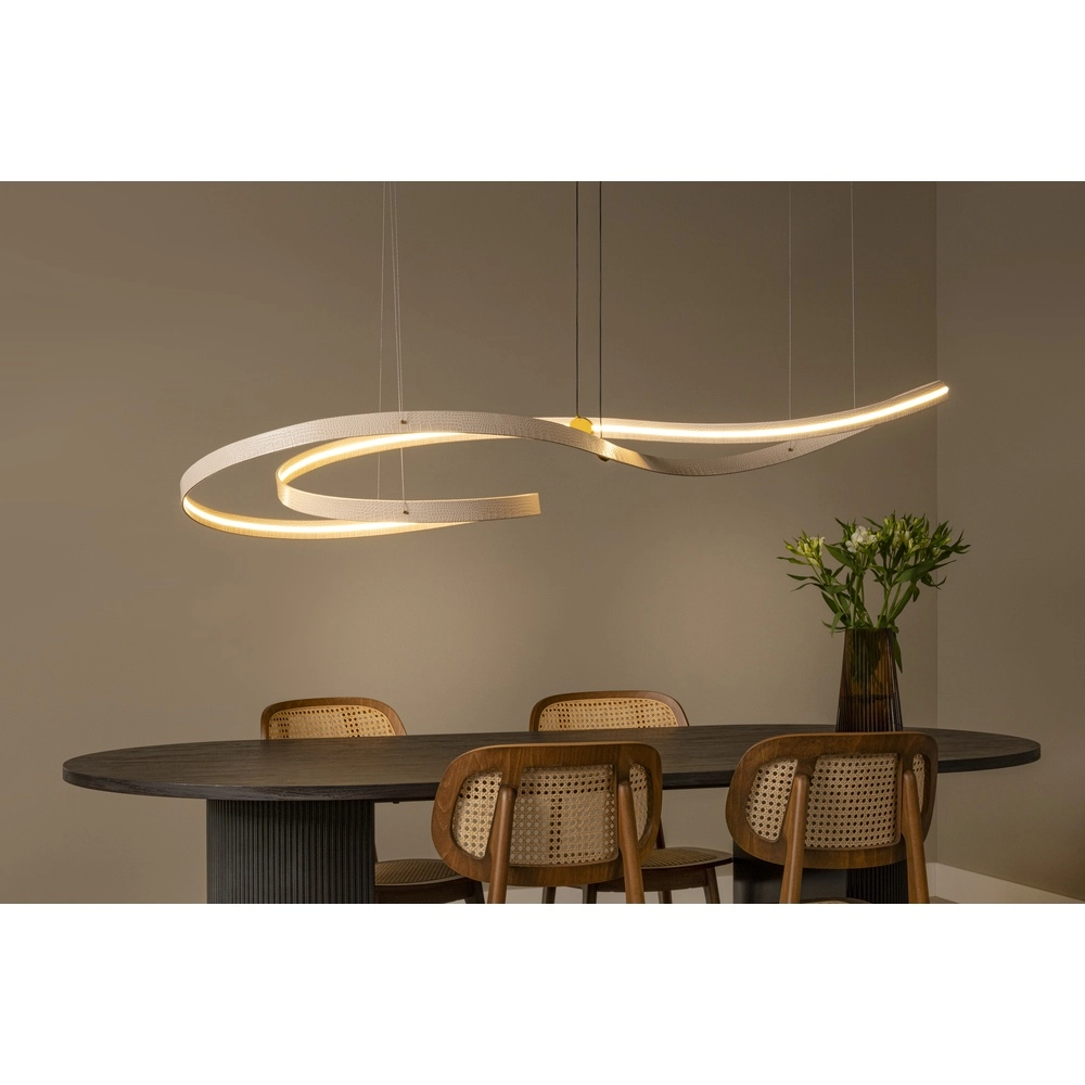 Moderne LED-Pendellampe Slalom Sand mit Wirkung Premium by Lucide 5411212135131