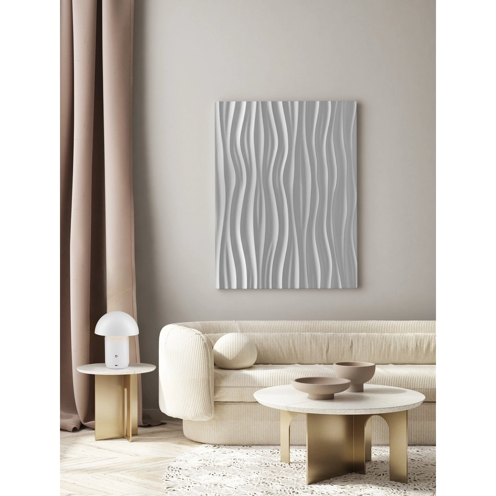 Design-Tischleuchte Pois Wiederaufladbar Weiß Lyora 5212017472076