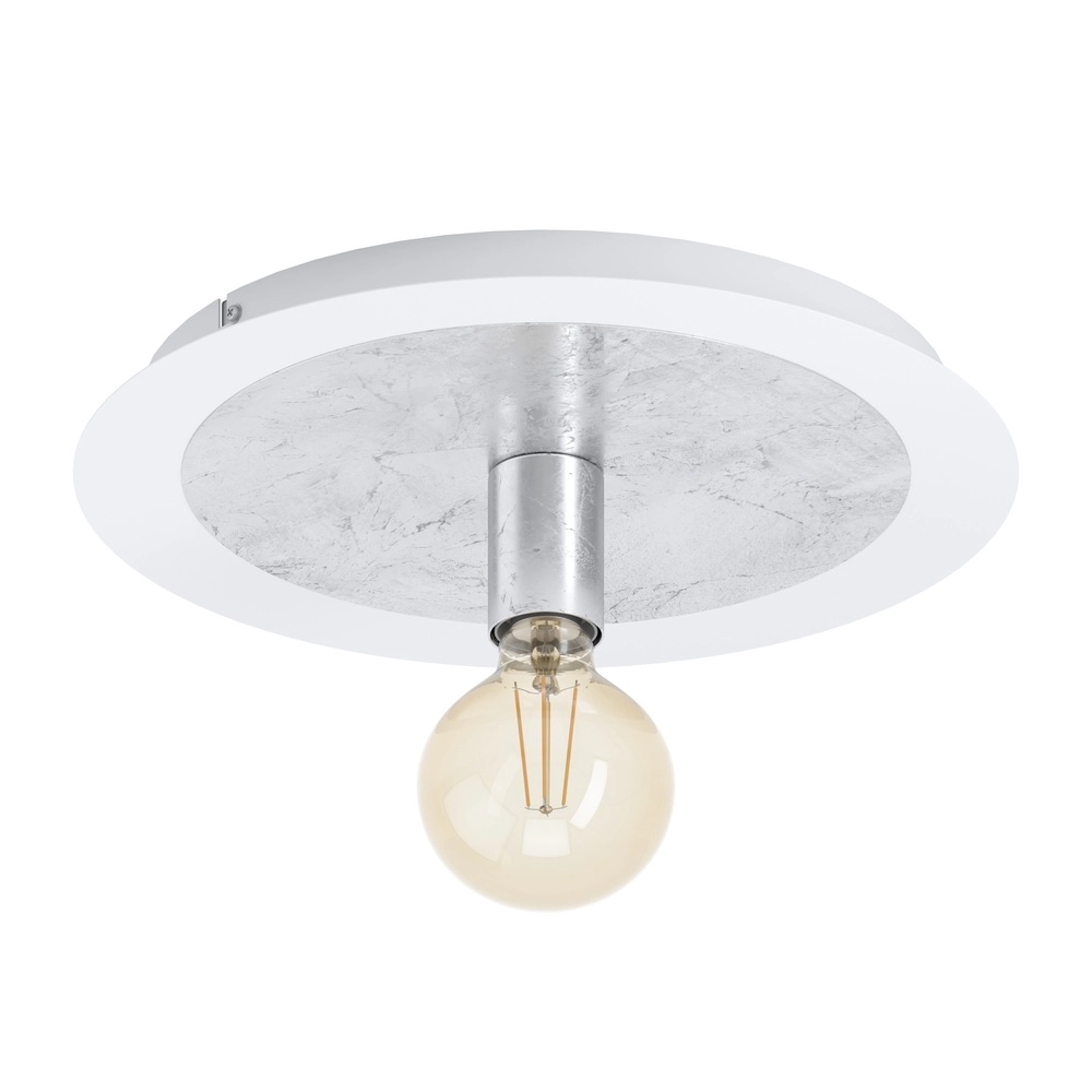 Einzigartige Deckenlampe Passano Weiß-silberne Single Eglo 9002759974947