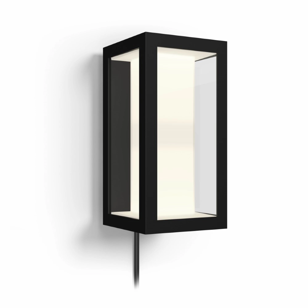 Quadratische Wandleuchte Hue Impress 24 Volt schwarz Philips 8718696174333