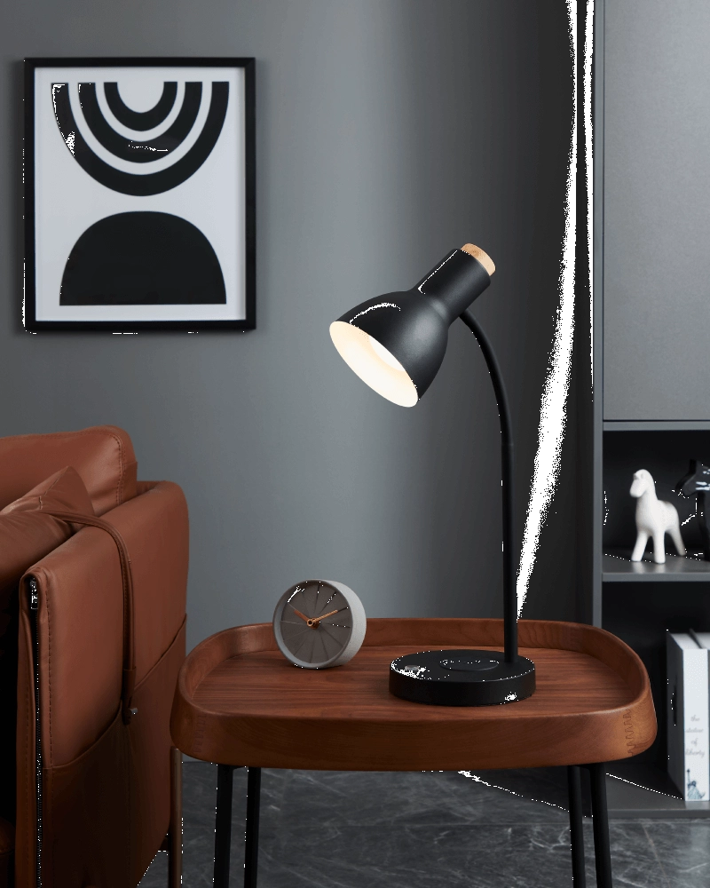 Ländliche Tischlampe Veradal-Qi mit Ladegerät Eglo 9008606245192
