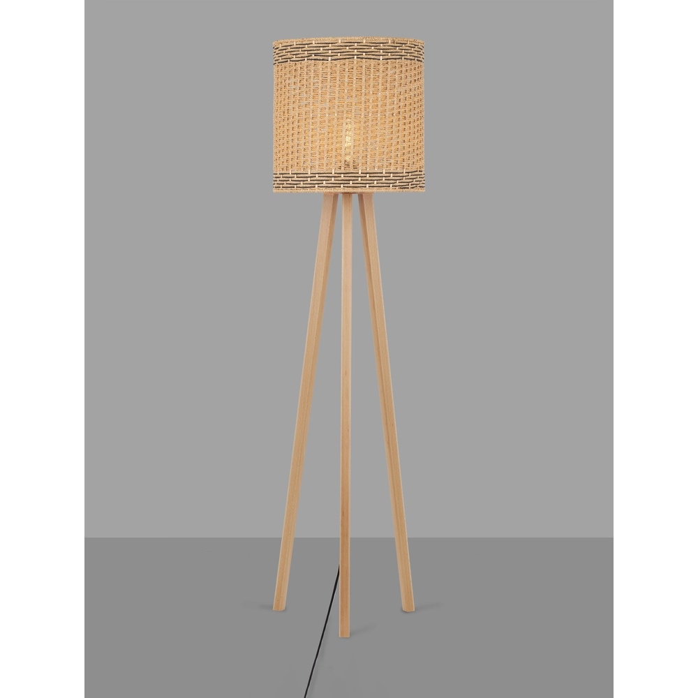 Stehlampe Plette Rattan Lyora 5212017453006