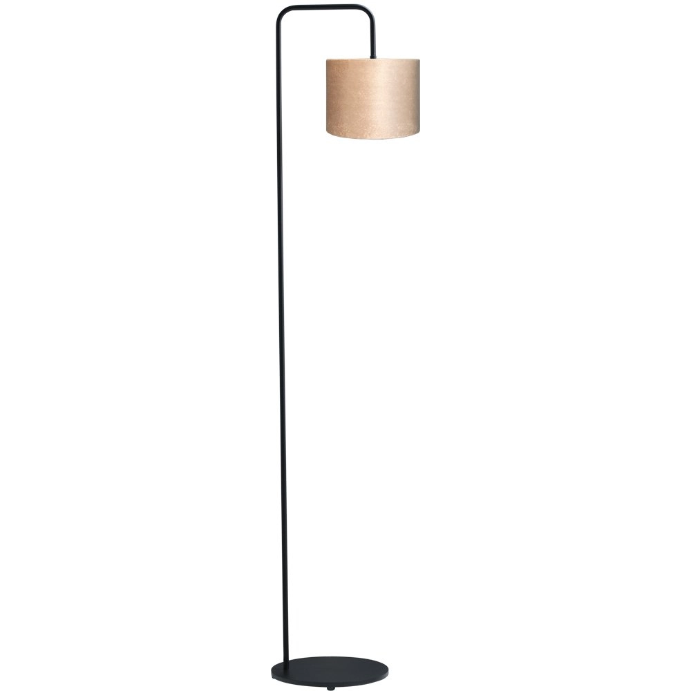 Stehtischlampe Venus 152cm mit sandfarbenem Lampenschirm