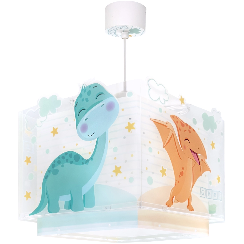 Pendelleuchte Baby Dinos blau